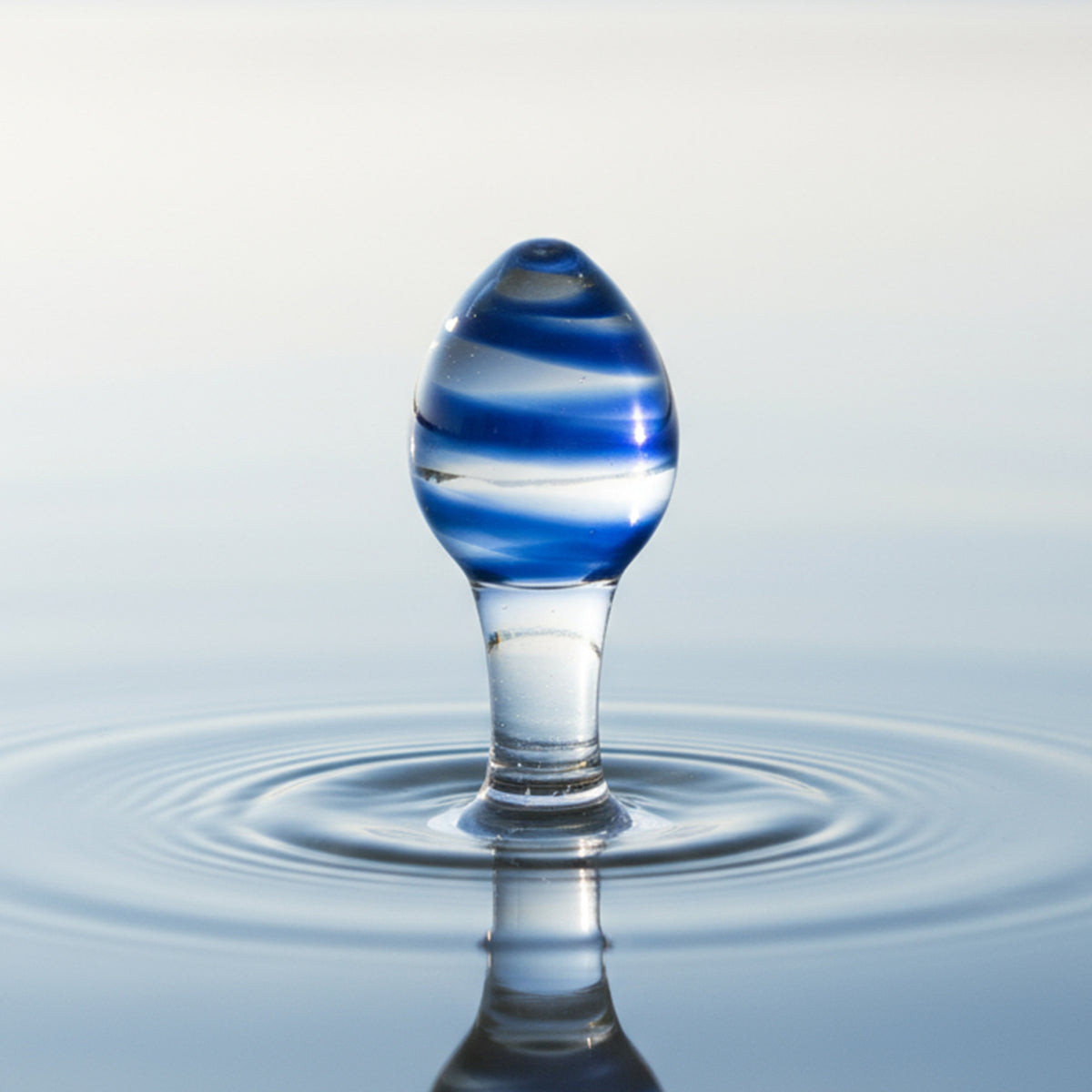Glass analplugg