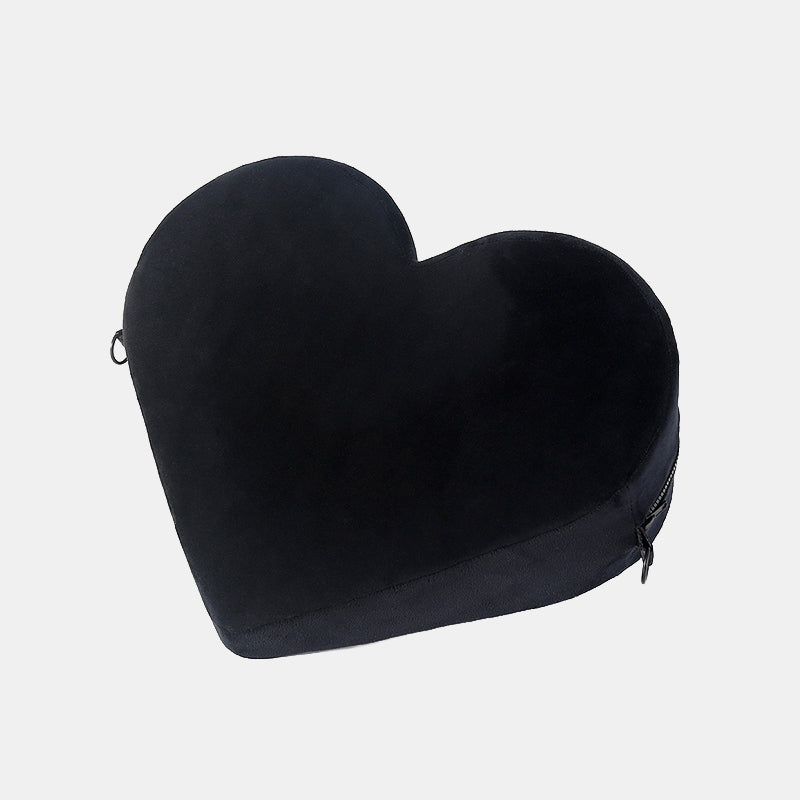 Hjerte kilepute med mansjettsett